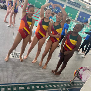 Colorful Swimsuit Poses