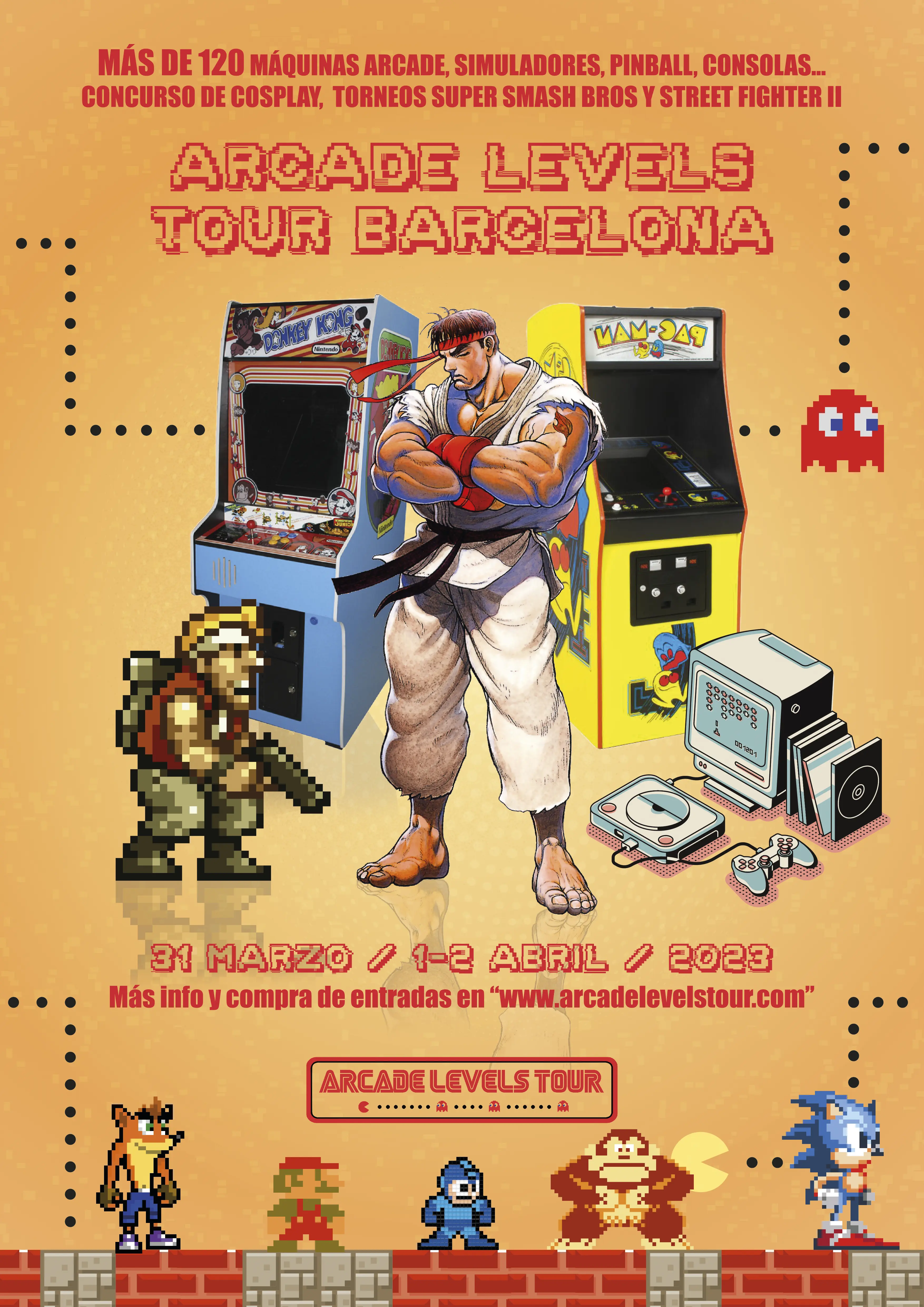 Arcade Levels Tour Barcelona