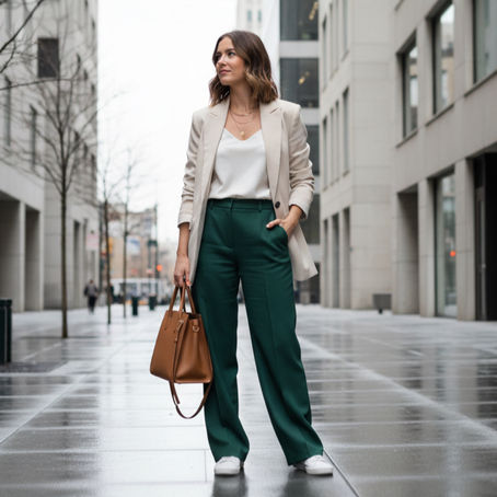 Cómo usar pantalón verde para estilizar la figura