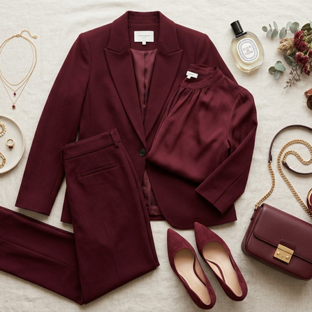 Las joyas que mejor combinan con outfits color vino