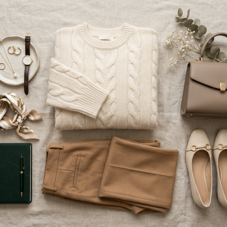 Cómo elevar un sweater básico para un outfit más elegante