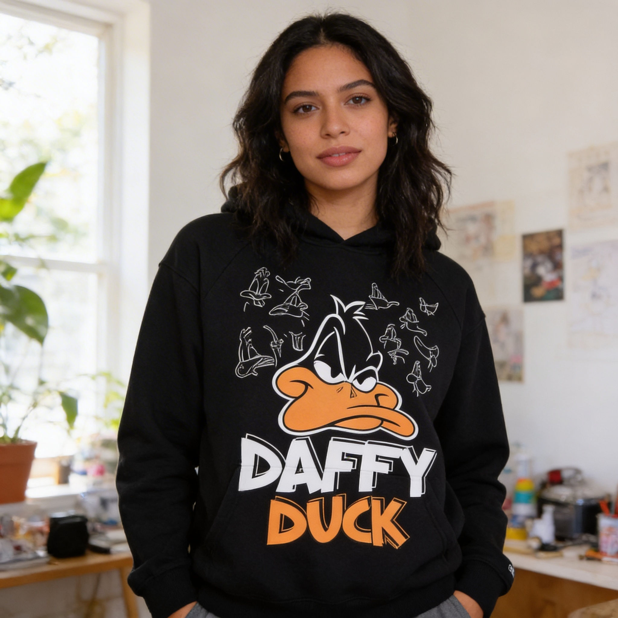 Maxi buzo Pato Lucas con frisa