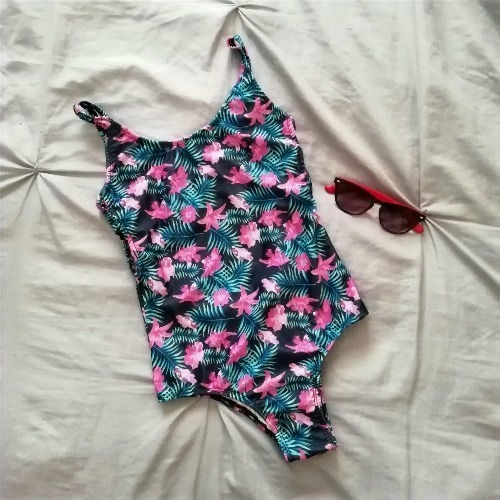 Malla enteriza estampada