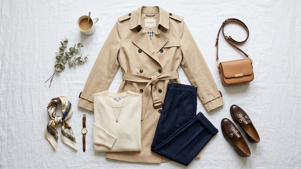 como combinar un trench coat