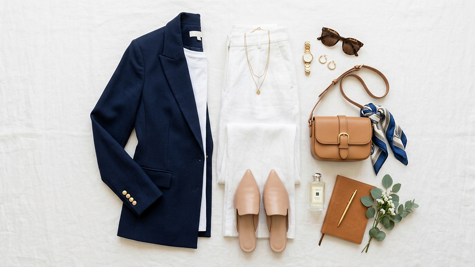 Qué color de pantalón combina con un blazer azul