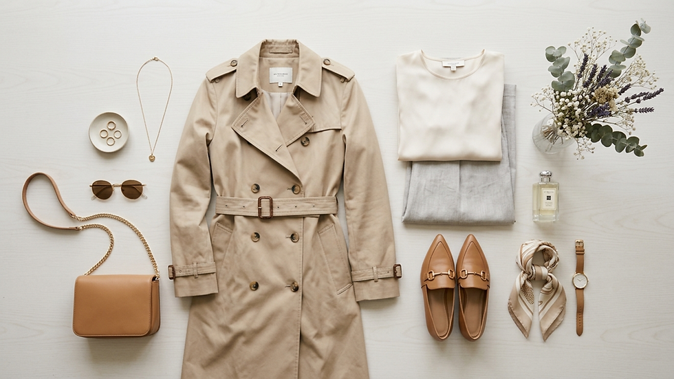 looks con trench coat