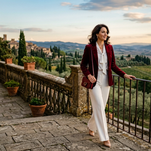 Qué colores quedan bien con el color vino