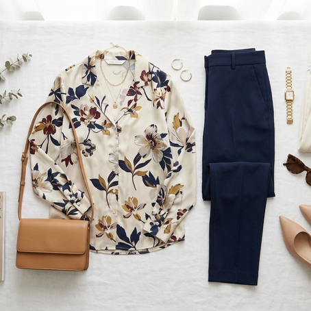 Cómo usar estampados de forma estratégica en outfits elegantes