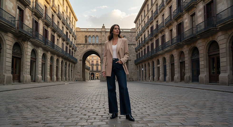 look con jeans elegante