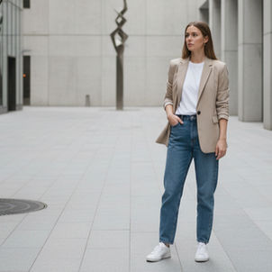 Cómo combinar un blazer beige con pantalones elegantes para un look sofisticado