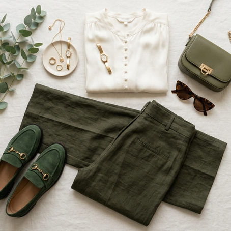 Qué zapatos usar con pantalón verde mujer