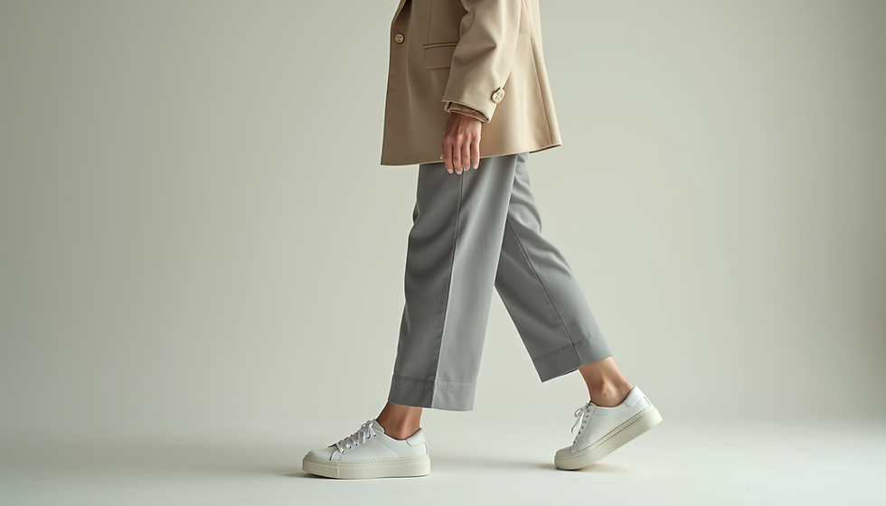 Outfits con zapatillas blancas elegantes y casuales para outfits versátiles