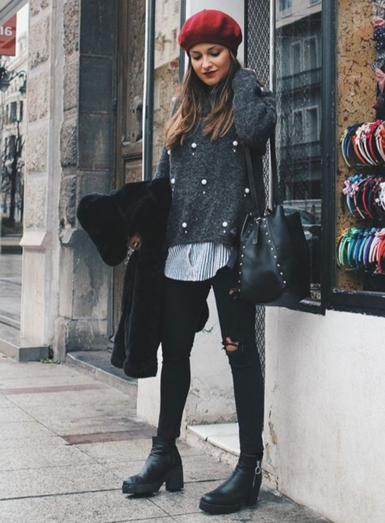 Look de invierno para dias de lluvia