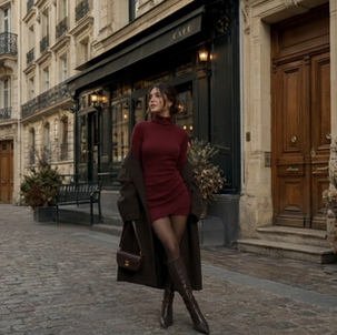 Cómo combinar un vestido color vino corto para diferentes ocasiones