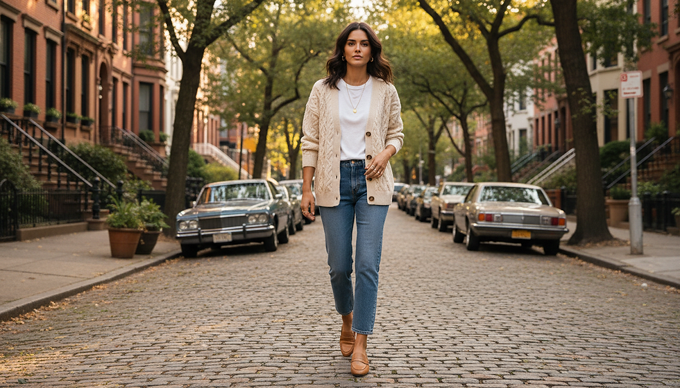 Los cárdigans que mejor combinan con jeans para un look perfecto
