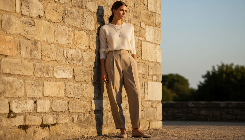 Cómo combinar un suéter elegante con pantalones para un look sofisticado