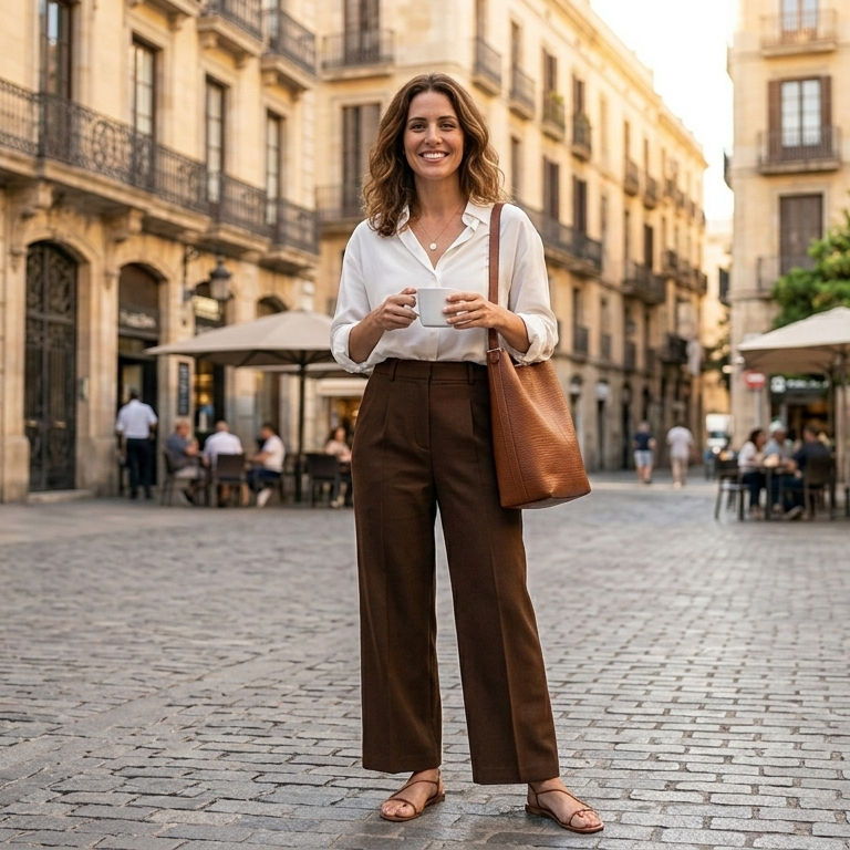 Cómo combinar un pantalón chocolate según tu estilo personal