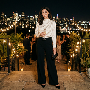 Pantalón negro para una fiesta de noche