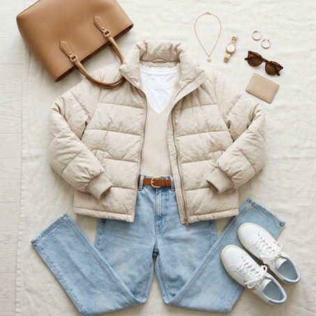 Cómo combinar una chaqueta acolchada