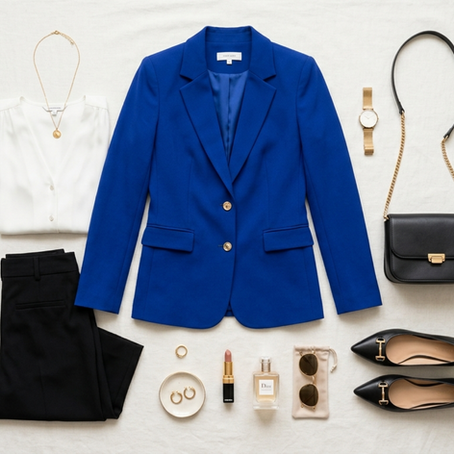 Qué color combina bien con un blazer azul