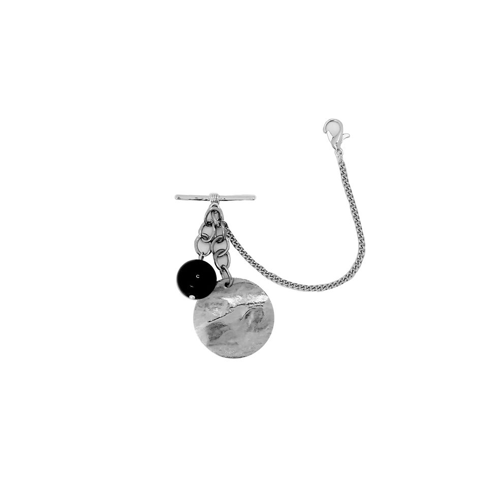 Thumbnail: Collier à chaîne avec 2 pendants à choisir