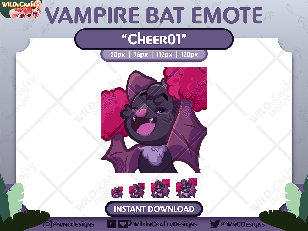 Vlad murciélago vampiro (negro) | Cheer01 ~ Saludos