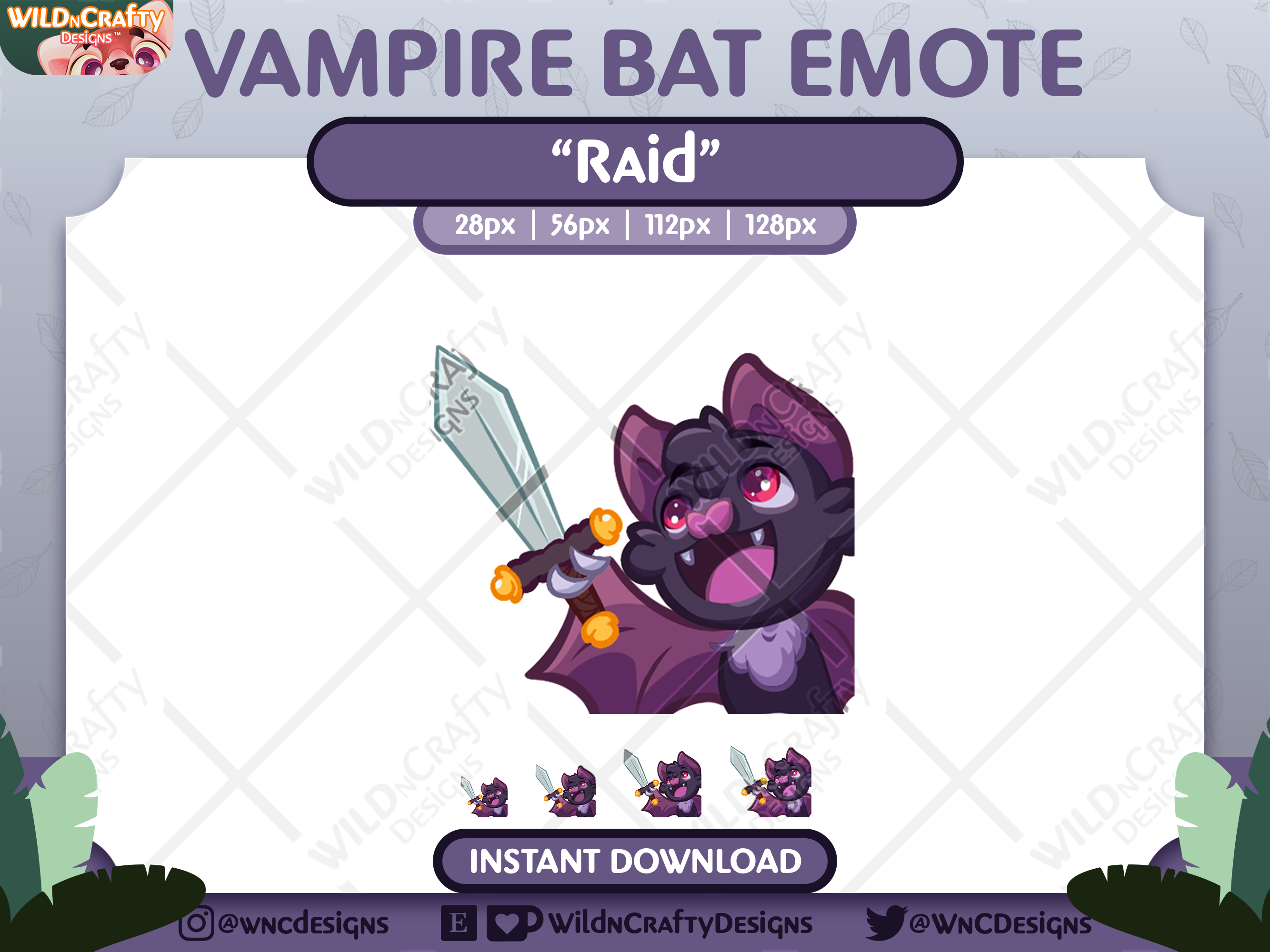 Vlad Vampire Bat (Black) | Raid