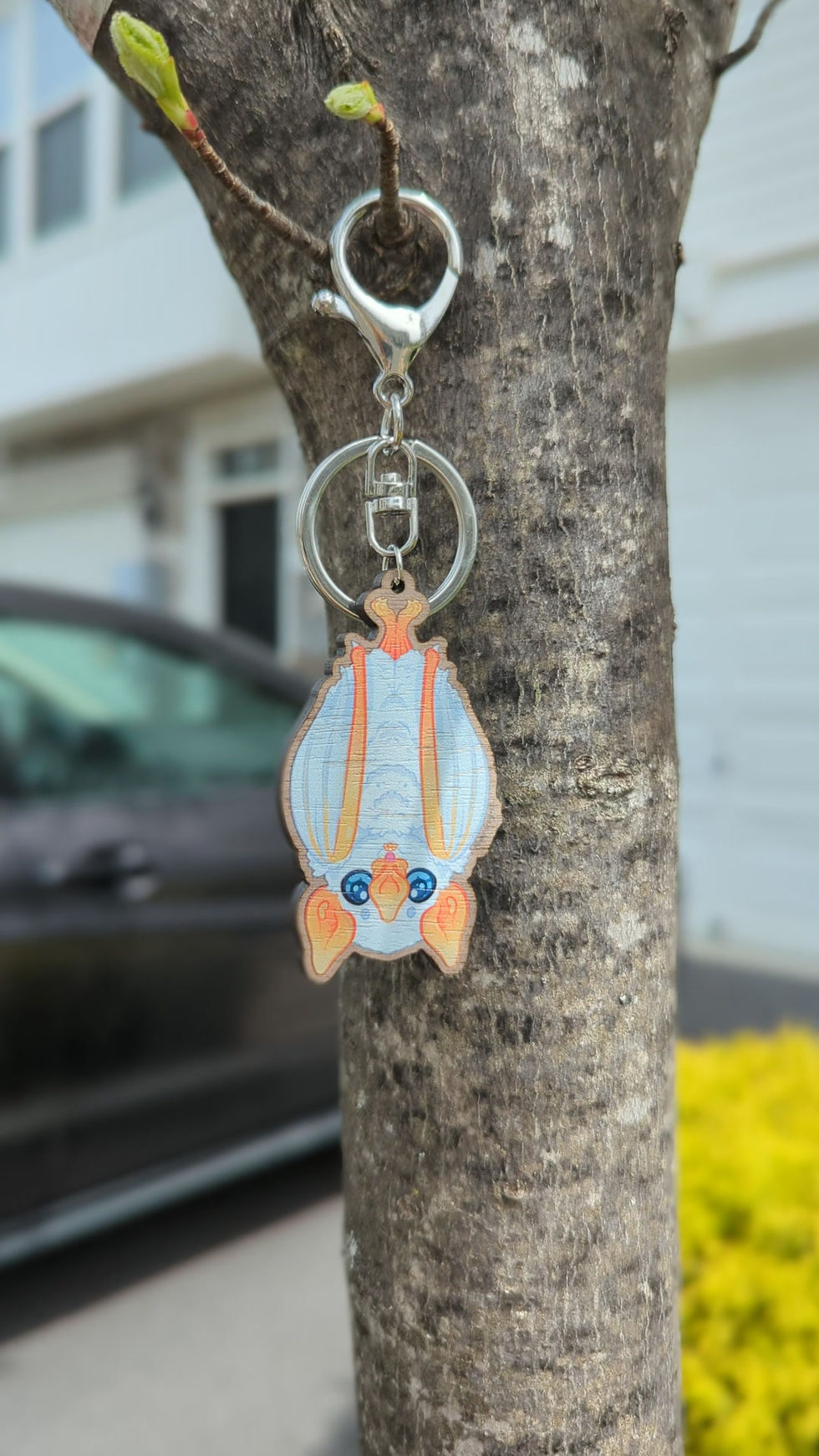 Miniature : Honduran White Bat Keychain