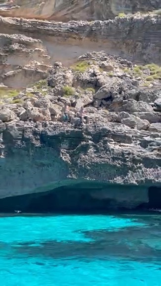 Blue water In Formentera