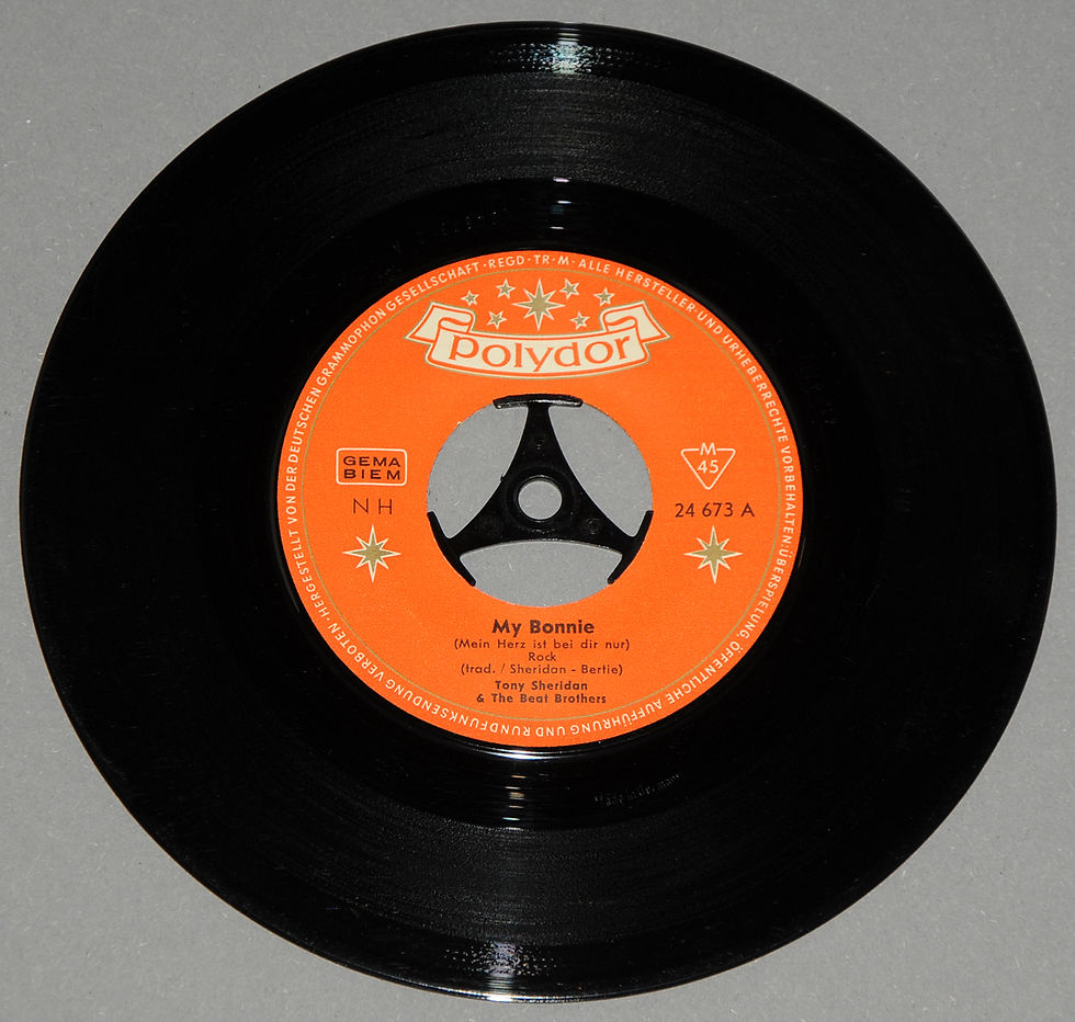 Thumbnail: 'My Bonnie / The Saints' Polydor 24 673, the very first 1961 pressing.