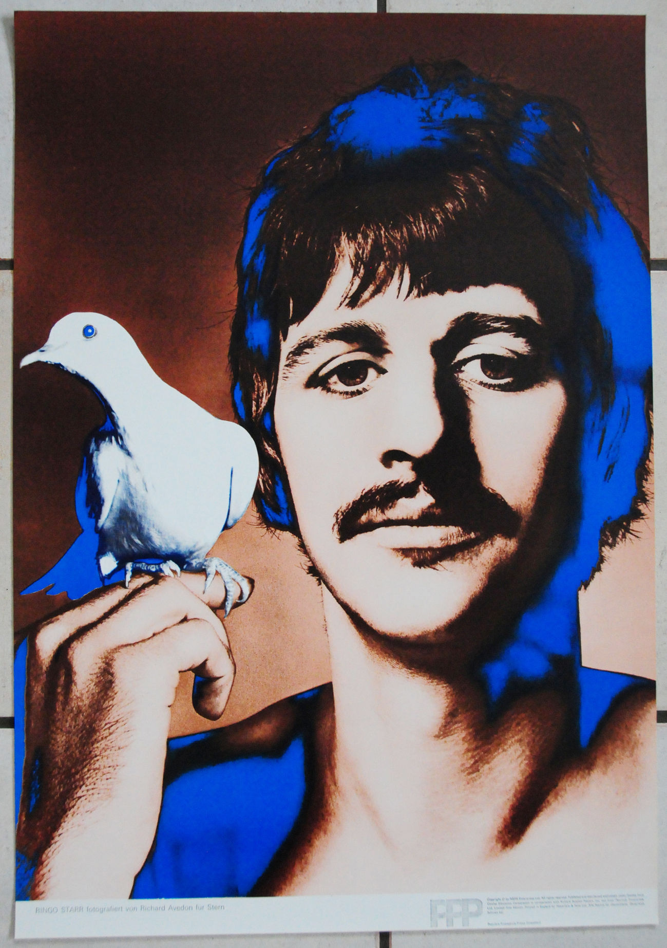 'Avedon Ringo Starr poster', original vintage 'Stern' Germany 1967, Near Mint.