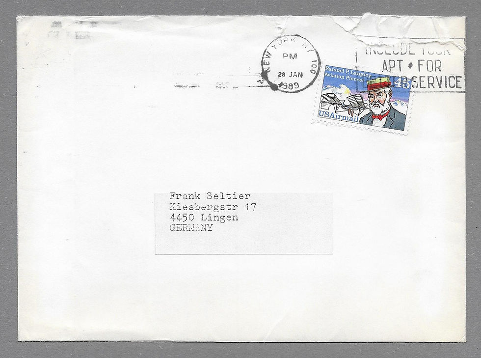 Thumbnail: Yoko Ono rare signed colour Photo card plus original mailing envelope.