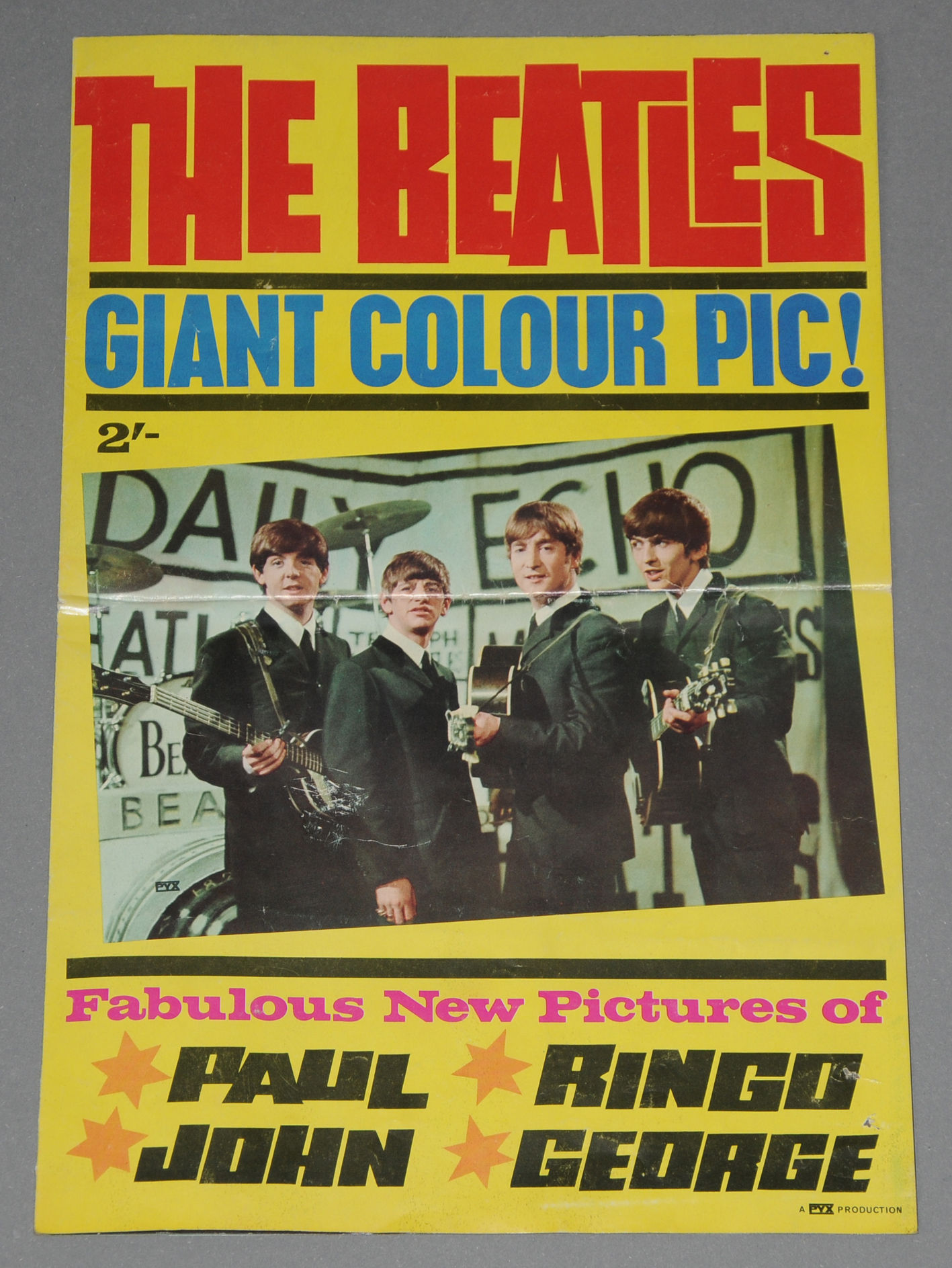 'Giant Colour Pic' Poster, UK 1964