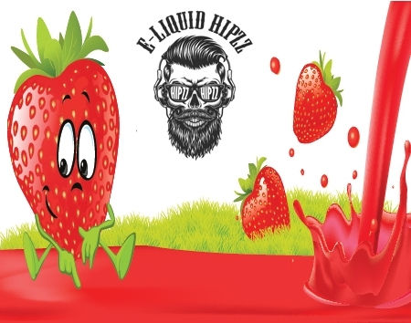 Μικρογραφία: 60 ml HIPZZ Kiss Strawberries DIY Shake & Vape υγρά αναπλήρωσης, άτμισης Γεύσεις