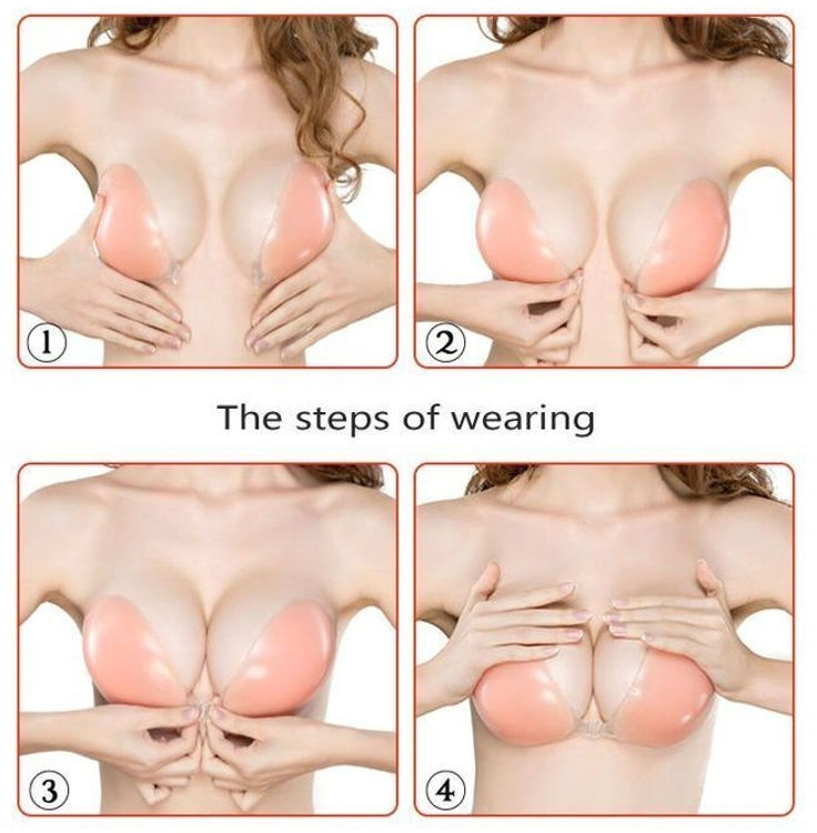 Μικρογραφία: Silicone Push-Up Bra with Wing/ Αυτοκόλλητο σουτιέν σιλικόνης με πτερύγια