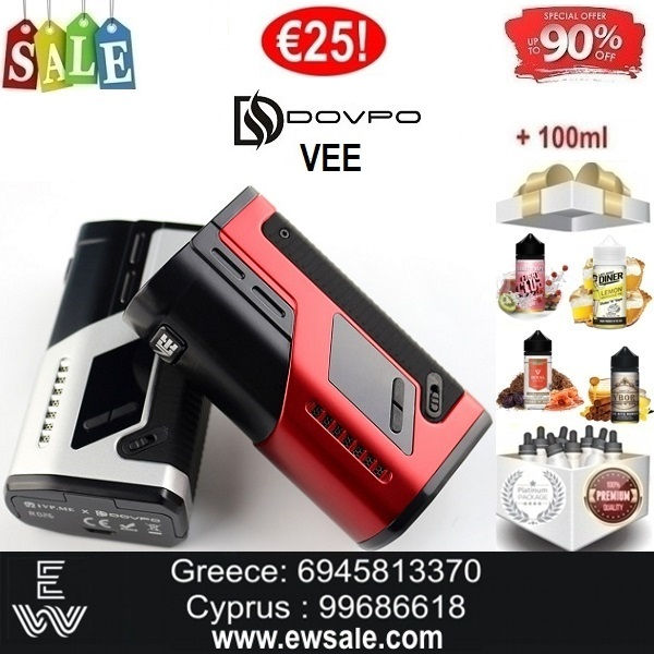 DOVPO VEE Mods ηλεκτρονικού τσιγάρου + 100 ml Υγρά άτμισης