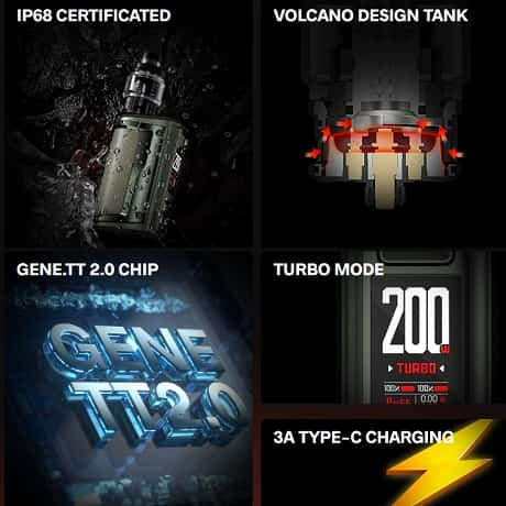 Μικρογραφία: Voopoo Argus GT II Ηλεκτρονικά Τσιγάρα + 2 x 18650 + 200ml Υγρά άτμισης