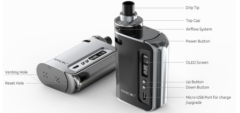 Μικρογραφία: SMOK OSUB One 50W Kit ηλεκτρονικό τσιγάρο + 120ml