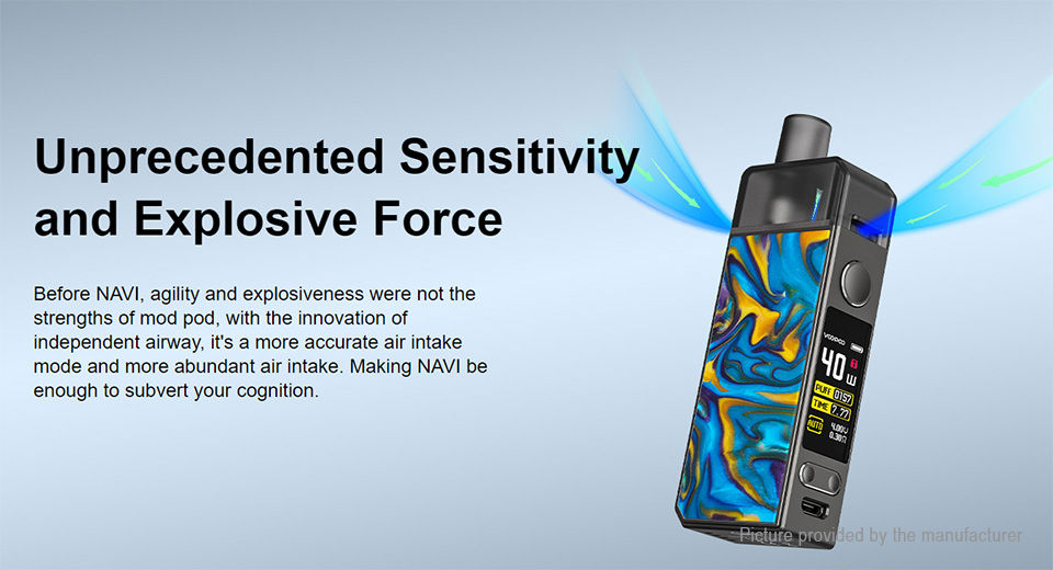 Μικρογραφία: Voopoo Navi Pod 40W Kit Ηλεκτρονικά Τσιγάρα + 100 ml Υγρά άτμισης