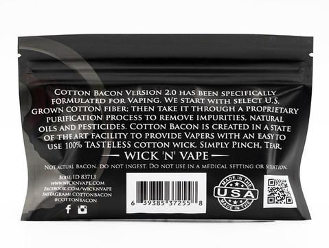Μικρογραφία: 6 x  COTTON BACON BITS V2 Ανταλλακτικό βαμβάκι αντίστασης ηλεκτρονικού τσιγάρου
