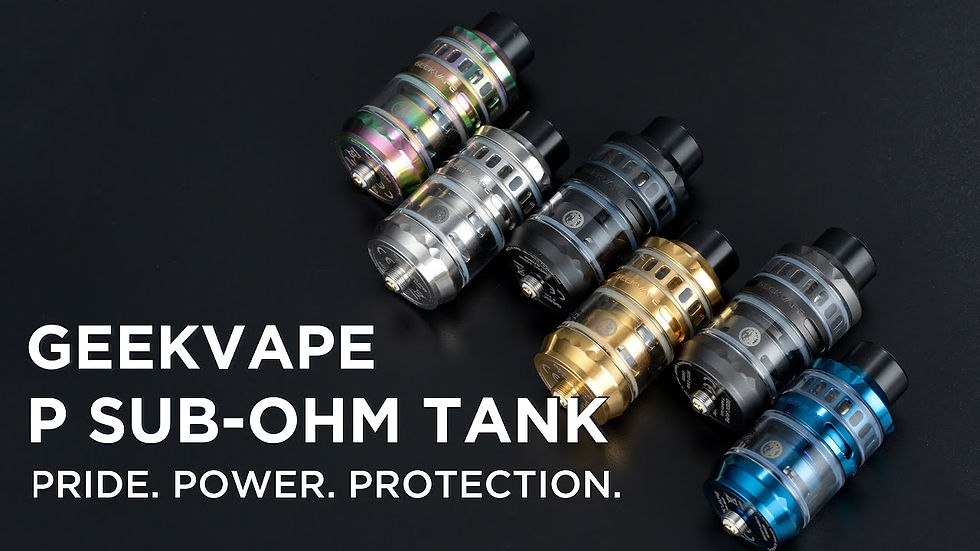 Μικρογραφία: GeekVape P SubOhm 5ml Tank Ατμοποιητής Ηλεκτρονικού Τσιγάρου +100ml Υγρά άτμισης