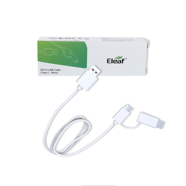 Μικρογραφία: Καλώδιο USB QC3.0 για Ηλεκτρονικά Τσιγάρα και άλλες ηλεκτρονικές μικροσυσκευές