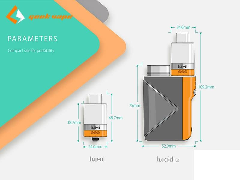 Μικρογραφία: GEEK VAPE LUCID 80W KIT Ηλεκτρονικά Τσιγάρα + 100 ml Υγρά Αναπλήρωσης