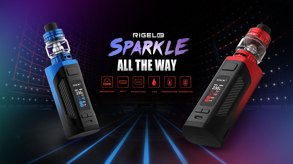 Μικρογραφία: SMOK Rigel 230W 6.5ml Kit Hλεκτρονικό τσιγάρο + 200 ml Υγρά άτμισης