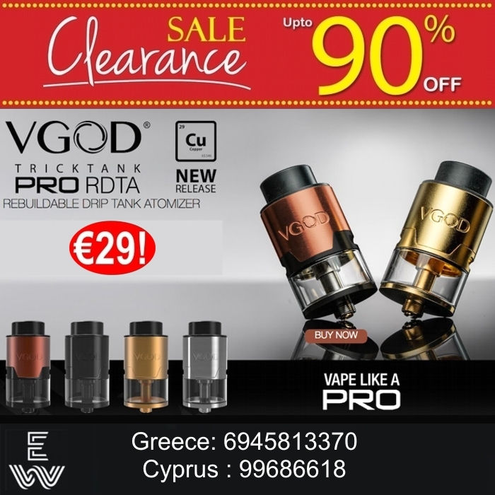 VGOD TRICKTANK PRO RDTA RII επισκευάσιμος ατμοποιητής