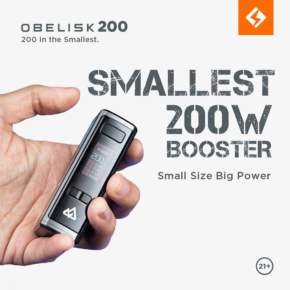 Μικρογραφία: GeekVape Obelisk 200 Kit Ηλεκτρονικά Τσιγάρα + 200ml Υγρά άτμισης