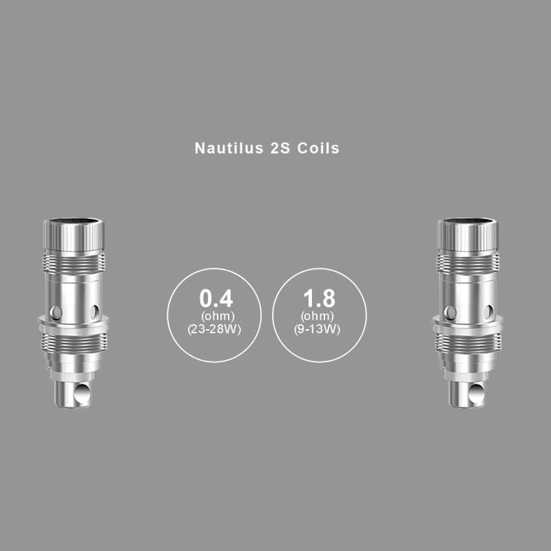 Μικρογραφία: ASPIRE NAUTILUS 2S Tank ατμοποιητής ηλεκτρονικού τσιγάρου + 100 ml Υγρά