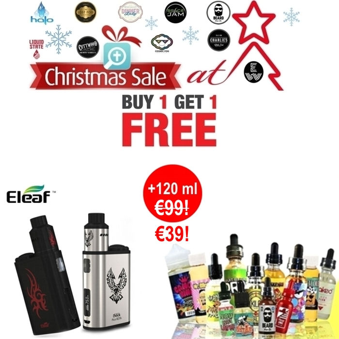 OFFER €39: 1+1 : Eleaf Istick Pico Rdta Tc (επισκευάσιμος) 4.2ml + 100 ml