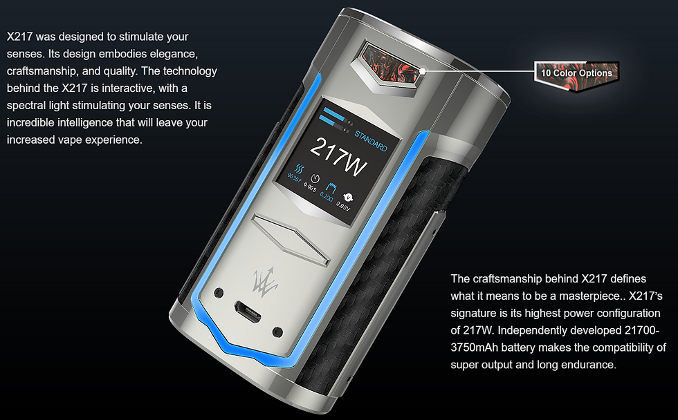 Μικρογραφία: VooPoo X217 Mods ηλεκτρονικού τσιγάρου + 100ml Υγρά άτμισης