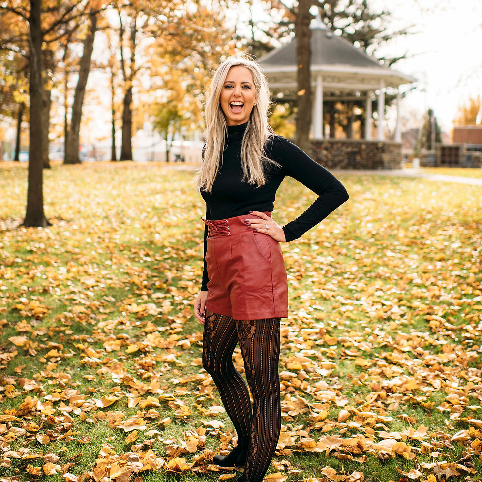 Thumbnail: Lady in Red Faux Leather Shorts